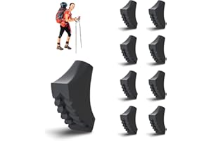 OTraki Lot de 8 Embouts en Caoutchouc pour Bâtons de RandonnéE,Embouts AntidéRapants de Canne de Marche,Embout Baton de Marche pour Tous Les Bâtons de RandonnéE Courants