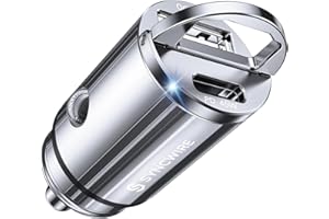 Syncwire 90W Zapalniczka Usb C & Adapter Samochodowy Usb [Pps Pd 45W & Qc 45W] Super Mini Metalowa Ładowarka Samochodowa Usbc Szybkie Ładowanie Kompatybilny Z iPhone, Google Pixel, Samsung