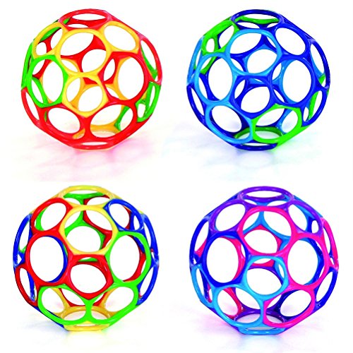 LEORX Oball Spielzeug Ball Baby magische Kugel Loch O Kugel – sortierte Farben - 2