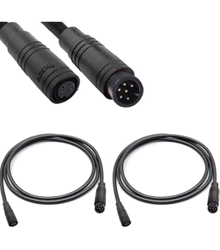 RUNCCI-YUN 2 stuks Ebike 6 Pin Waterdichte Verlengkabel Connector e