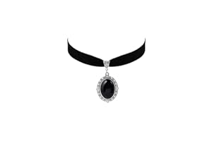 Hanary Gothic Vintage Victorian Choker Necklace, Black Choker, Goth Vintage Jewelry Gift for Women