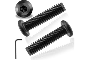 20 stycken M6 x 30 mm platt huvudskruvar insexkant rostfritt stål A2 V2A svart M6-skruvar platt huvud helgängade rostfria skr