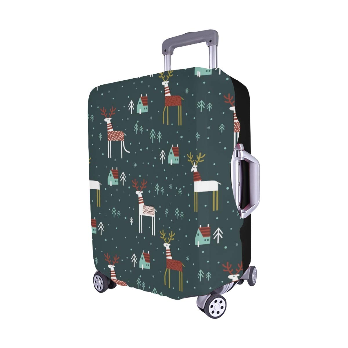 Seamless-Vector-Muster-Weihnachten-Wald-Muster-Spandex-Staubschutz-Trolley-Protector-case-Fall-reisegepck-auf-285-x-205-cm-beschtzer-Koffer