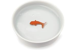 Suck UK Goldfish Cat Bowl | Novelty Cat Water Bowl | Cat Food & Dog Food Dish | Non Slip Ceramic Bowl | Pet Accessories
