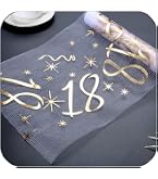 Chemin De Table Blanc Doré 20 Ans - 30 Cm X 5 M Élégant Pour Anniversaire Et Fêtes