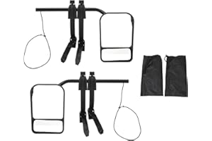 AUSLA Lusterka holownicze do samochodów kempingowych, uniwersalnie regulowane, wypukłe lusterka holownicze, para szklanych przedłużeń lusterek zewnętrznych, z torbą do przechowywania, do przyczep SUV,