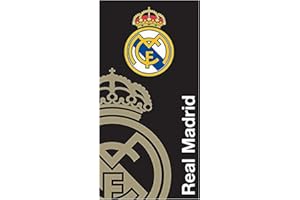Real Madrid Carbotex - Toalla de baño Negro