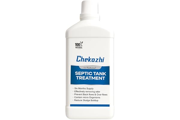 Chekozhi natural septic tank cleaner odour remover sludge dissolver bacteria cleaner (1 litre)