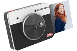 AGFAPHOTO AGFA PHOTO - Realipix - Appareil Photo Numérique Instantané avec Impression - Sublimation Thermique - Bluetooth - Noir