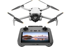 DJI Mini 4 Pro (DJI RC 2), Mini Drone Pliable avec Caméra 4K pour Adultes, Moins de 0,549 lb/249 g, Temps de Vol 34 min, Transmission Vidéo 20 km, Détection Omnidirectionnelle, C0