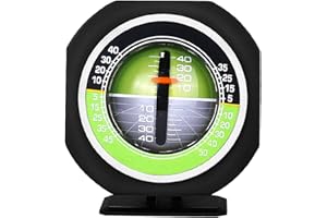 TIIYEE Tinje Inclinomètre de Voiture, indicateur de Pente à LED Lumineux extérieur jauge d'angle d'inclinomètre numérique Outil de Mesure de Boussole Automatique de Haute précision pour véhicule