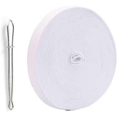 PATIKIL Banda Elastica Piatta Per Cucire - Verde Scuro, 10 Metri X 2,5 Cm, Alta Elasticità, Per Pantaloni, Cinture, Fai Da Te - 4