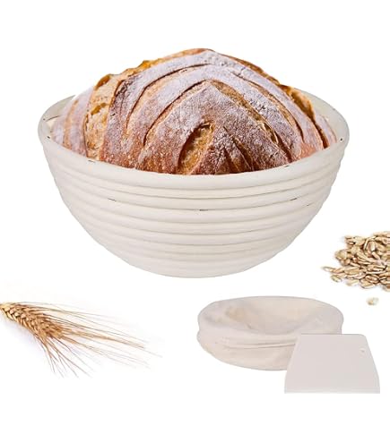 Webake Mini-Banneton-Körbe Aus Silikon – 6 Stück, Rund, 12,7cm, Hitzebeständig Für Sauerteig & Mehr