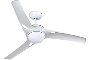 AIRWIT VINCO Ventilatore da A Soffitto Bianco 3 Pale Luce Telecomando Incluso Ø140 70w