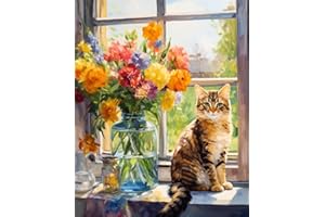 CICISTORY Dipingere Con i Numeri Bambini e Adulti, Painting by Numbers Kit, Colorare Con i Numeri Con Pennelli e Colori Acrilici,Senza Cornice 40X50 cm