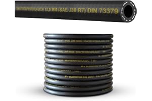 BK-POWERTCS (12 mm) Meterware Schlauch Benzinschlauch Ölschlauch Kraftstoffschlauch Dieselschlauch Kraftstoffleitung für Benzin Kraftstoff Diesel Öl (SAEJ30R7) DIN73379 (Innen Ø: 12,0 mm/Außen Ø: 19,0 mm (1/2")