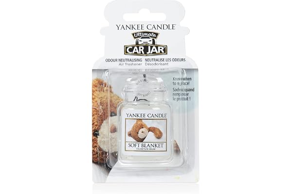 Yankee Candle | Car Jar | Douce Couverture | Pour voitures et petits espaces à la maison | Jusqu'à 30 jours