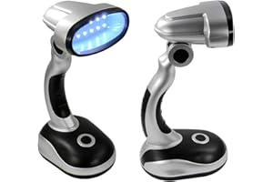 Eaxus® Lampe de bureau LED - lampe de table sans fil, argent lumière du jour