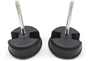 yvshy 2 PCS Car Roof Panel Knob Screws, Metal + Plastic Hard Panel Installation Replacement Knob Screws, Car Modification Fixing Parts, Compatible with 2007-2019 Jeep Wrangler JK (Black & Silver)