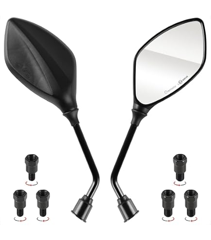 Motorcycle Side Mirror 8/10mm Scooter Rearview Rear View Mirror, For SUZUKI BURGMAN 650 400 125 200 250 AN650 AN400 AN125 AN200