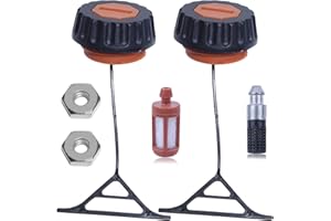 Mtanlo Kit tappo serbatoio olio con dado a barra, filtro carburante, filtro olio per motosega Stihl 020 021 023 024 024AV 025 026 026PRO 028 028AV 029 034 036 038 039 044 066