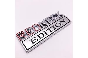 Forten Kingdom 1PC Word Redneck Edition for Car Truck Fender Bumper Tailgate Trunk 3D Letter Emblem Badge Sticker Decal Metal Chrome and Black