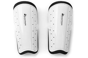 ‎METEOR Nagolenniki sportowe do piłki nożnej Piłkarskie Ochraniacze Ochrona Podczas Gry w Piłkę nożną Sprzęt piłkarski dla chłopców i dziewcząt z Regulowanymi paskami Meteor