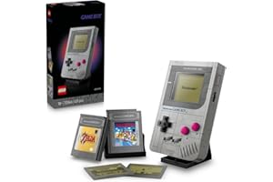 LEGO Game Boy, zestaw dla dorosłych, pomysł na prezent dla graczy, model kolekcjonerski dla mężczyzny i fanów retro gier Nintendo, replika konsoli z Game Pakami i ekranami soczewkowymi 72046