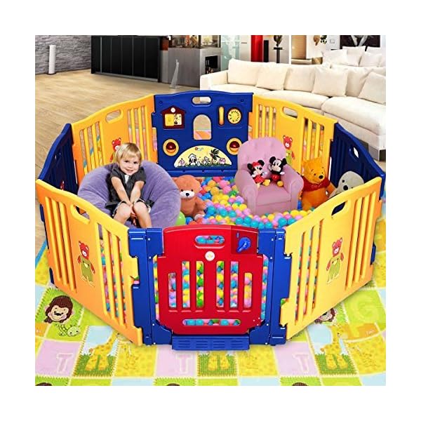costway 8 panel playpen