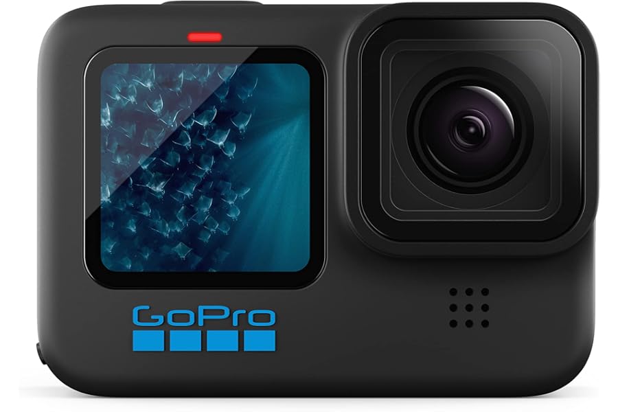 GoPro HERO11 Black - Wasserdichte Action-Kamera mit 5,3K60 Ultra HD-Video, 27 MP Fotos, 1/1,9-Zoll-Bildsensor, Live-Streaming