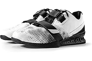 Strength Shop 1 Paar, Gewichtheberschuhe Herren & Damen mit Hartplastik-Keilabsatz (2,3cm), extrem rutschfest & stabil, Weightlifting Shoes mit starrer Gummi/TPU Sohle & Doppelverschluss