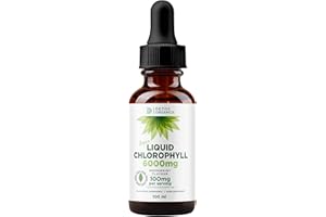 DETOX ORGANICA Chlorophyll Liquid Drops for Water - High Strength 10000mg -100ml for 100 Doses - Liquid Chlorophyll to Dissolve in Water