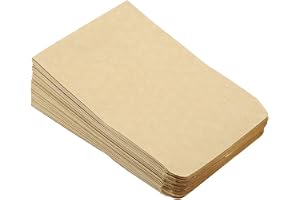Aramox Fröförvaringspåsar Kraftpapper Frökuvert 100 St Självhäftande 6 X 11 Cm eller 9 X 13 Cm Fröhållare med Släta Kant för