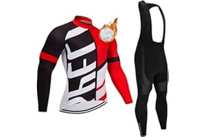 Gutbiker Abbigliamento Ciclismo Uomo Invernale In Pile Completo Ciclismo Maglia Tuta Bicicletta Termico Uomo Pantaloni Imbottiti Con 3D Gel Traspirante Sportivo