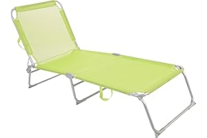 NORDIQ LET'S MAKE HOME NORDIQ - Tumbona Plegable - Tumbona Jardin – Tumbonas Jardin Exterior Reclinables con Respaldo Ajustable – Tumbonas de Aluminio 22 mm para Terraza y Piscina - Lima