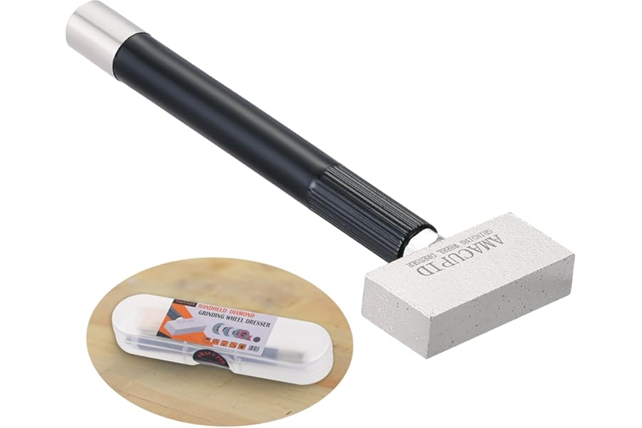 AmaCupid Grinding Wheel Dresser. Diamond Abrasive. For Dressing 36 to 120 Grit Silicon Carbide and Alumina Ceramic Grinding Wheels. Regain a Smooth, Sharp Grinding Surface