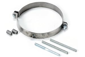 FIREFIX Lot de colliers de serrage R150/SCH pour tuyaux de fumée (tuyaux de poêle) de 150 mm de diamètre