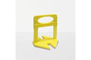 NIVELPRO Clips niveladores de azulejos de 0,5mm, 1mm, 2mm y 3mm, Packs de 250uds, 1000uds y 1500uds, Espaciadores de azulejos, Sistema de nivelación de azulejos (Clips 0,5mm, 1500 uds)