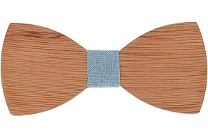 SHIPITNOW Noeud Papillon Bois Homme - Noeud Papillon en Bois - Mariage Soirée
