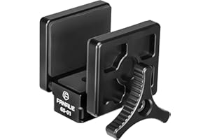 FANAUE GS-01 Arca Swiss Rifle Saddle Mount, Hunting Tripod Clamp with Quick Release Plate, Shooting Tripod Rest, Enhanced Accuracy Ball Head & Adapter for Hunting and Shooting