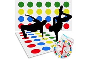 sinirttou Twister Spiel für Kinder & Erwachsen, Bodenspiel mit Spielmatte, Twisting Spielmatte, Outdoor Spiele, Gartenspiele, Partyspiele, Familienspiel, Lustiges Spiel Für Drinnen Und Draußen