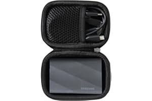 HERMITSHELL HERMIT SHELL Hard Travel Case for Samsung Portable SSD T9 Portable SSD 4TB/ 2TB/ 1TB, USB 3.2 External Solid State Drive (for 1 Hard Drives)