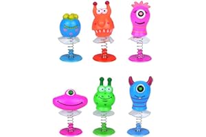 D.A.Y. Republic 6x Monster Jump Ups, Bright Illuminous Collectable Fun-Sized Pop-Up Toys, Great for Party Bags, Favours and as Desk Toys