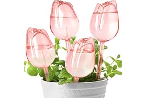 SL-JIJI Premium Glass Plant Watering Bulbs - Automatic Self-Watering Globes for Indoor & Outdoor Plants - Decorative Watering Dripper Devices for Hanging Baskets, Terrariums & Succulents (2pcs)