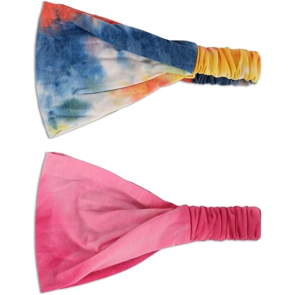 Fascia Per Capelli Extra Large Stampa Bandana – Bianco E Nero – Tessuto