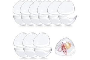 Boîte à Tétine Bébé,Boîte À Tétine Bébé,Portable Boîte de Tétine,Non Toxique Transparent Portable Boîte de Tétine,pour Stocker la Tétine du Bébé,10 Pièces.