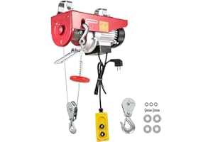 VEVOR Mophorn Elevación Polipasto Eléctrico 220 V Sobrecarga Ascensor Cabrestante Eléctrico (Max 300kg)
