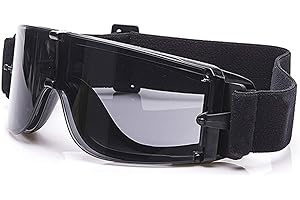EnzoDate Balistiques X800 armée lunettes de sécurité 3 Lens Kit lunettes de soleil militaires anit-UV combat War Game auto avec le cas