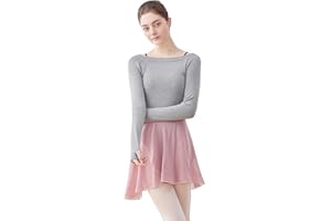 Daydance Tanzpullover für Teenager, Mädchen, Damen, langärmelig, weich, zum Aufwärmen