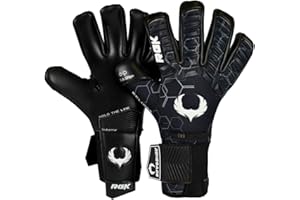 Renegade GK Eclipse Guanti Da Portiere Professionale Con Microbe-Guard (Taglia 7-12, 6 Stiles, Level 5) 4mm EXT Contact Grip | Pro Guanti Da Portiere D'élite | Presa & Protezione | Adultos, Bambinos